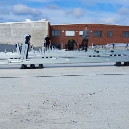 Unterkonstruktion Großanlage 300 kWp