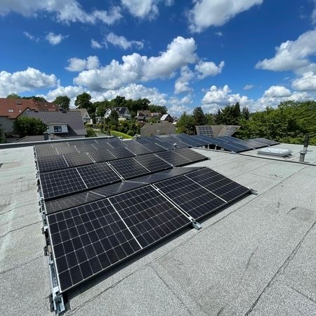Flachdach in Oerlinghausen 24,5 kWp und 14 kWh