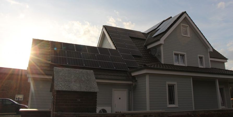 Photovoltaikanlage auf Einfamilienhaus